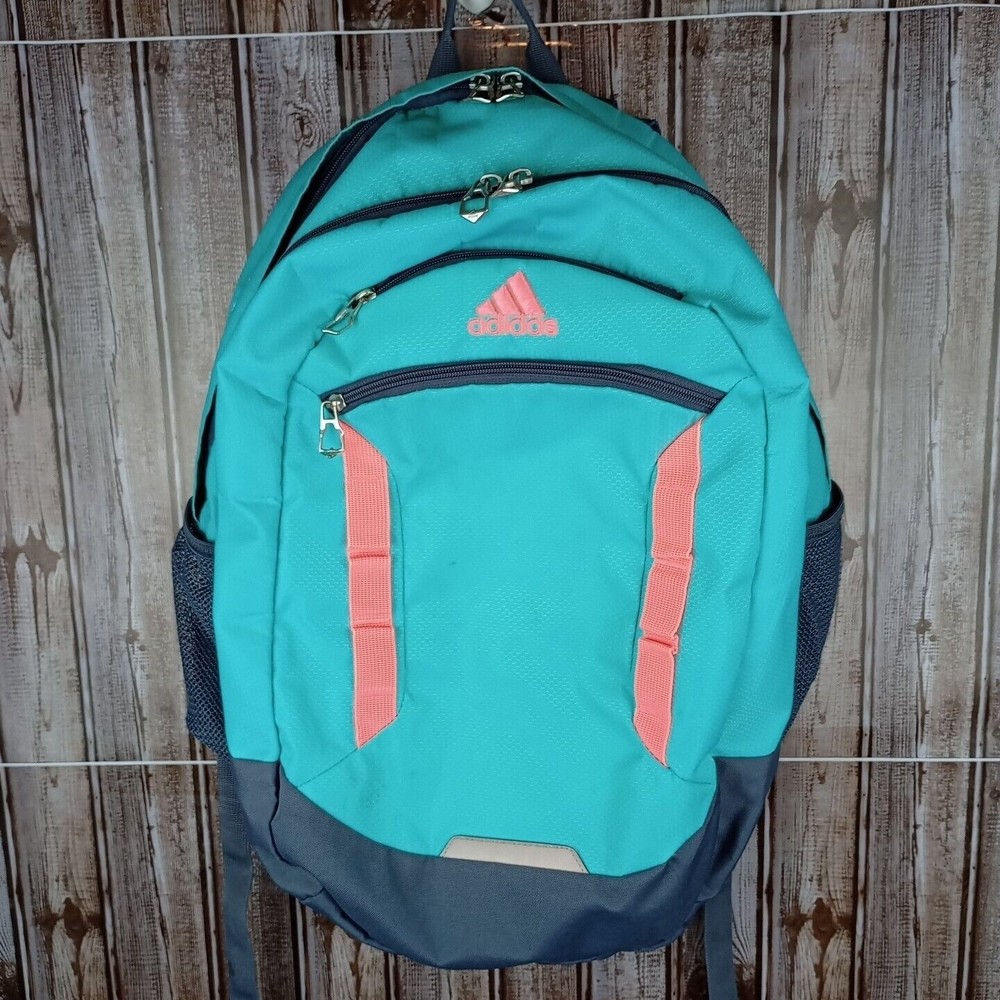 Adidas Mint Green & Gray Backpack load spring large pockets